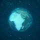 Africa Continent on the Rotating Blue Earth 4K - VideoHive Item for Sale