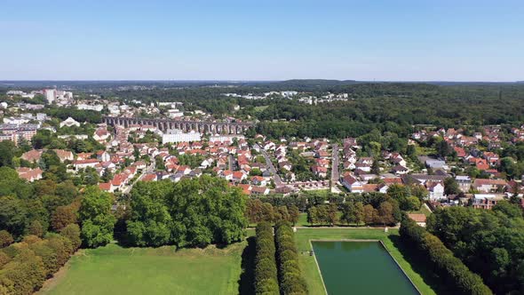 Aerial View of La Butte Montceau, France