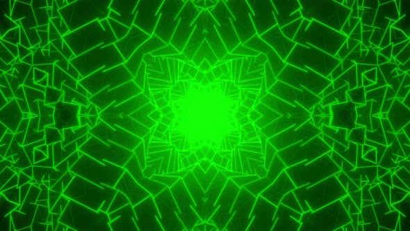 4k Green Neon Abstract
