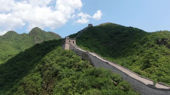 The Great Wall of China, Aerial photo of the Great Wall alt