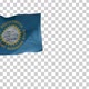 South Dakota State Flag (USA) on Flagpole with Alpha Channel - 4K - VideoHive Item for Sale