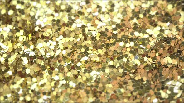 Rotation Macro Golden Particles Background alt