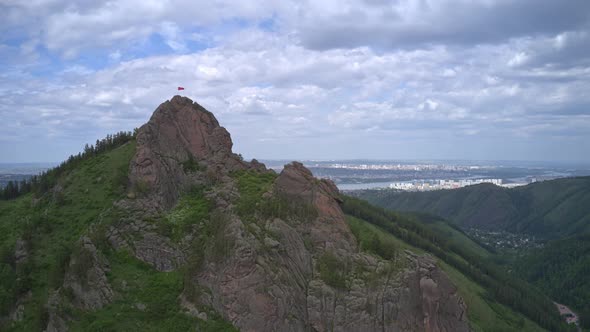 Takmak Rock in Krasnoyarsk Stolby Nature Reserve