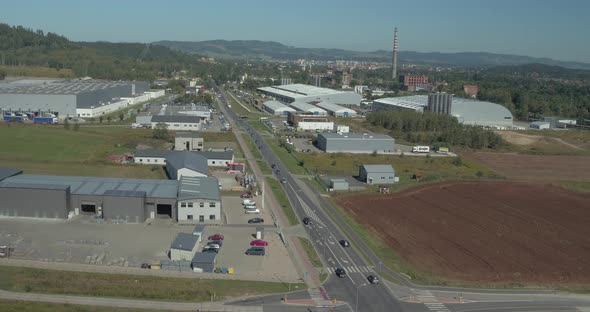 Flight Above Industrial Zone 2