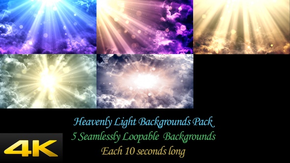 Heavenly Light Backgrounds Pack