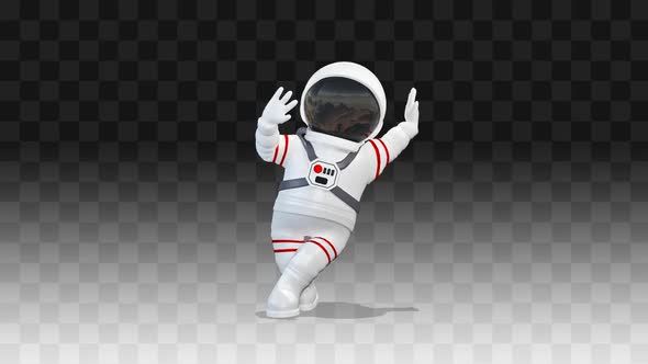 Cosmonaut Leans On An Object And Talks About It alt