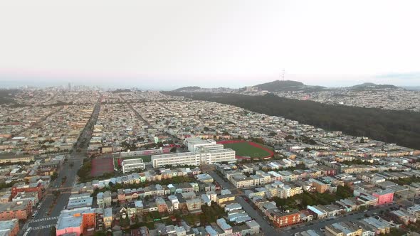 Golden Gate National Recreation Area. California. Aerial View. alt