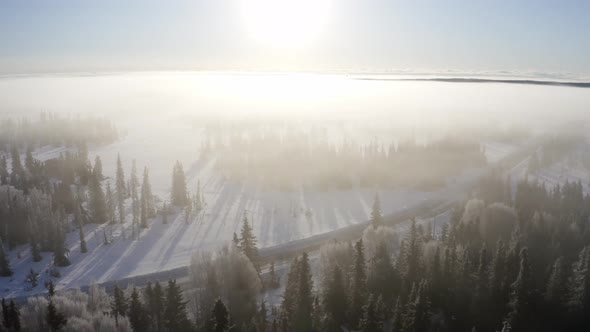 Arctic Foggy Horizon