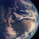 Planet Earth Globe View From Space Showing Realistic Earth Surface and World Map - VideoHive Item for Sale