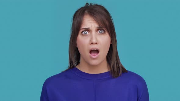 Portrait of Upset Woman Expressing Displeasure and Aversion Meaning are you Kidding Me or How It Can alt