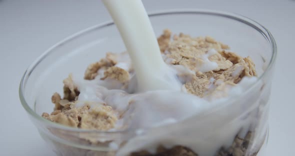 Cereals diet breakfast slow motion