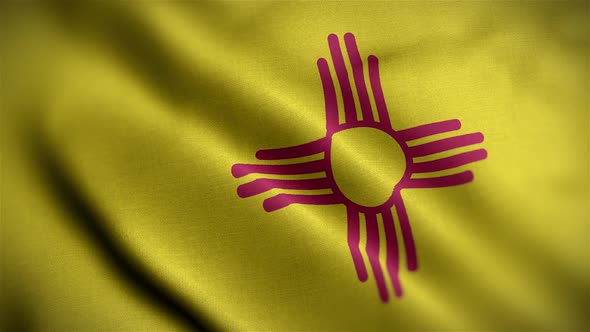 New Mexico State Flag Angle