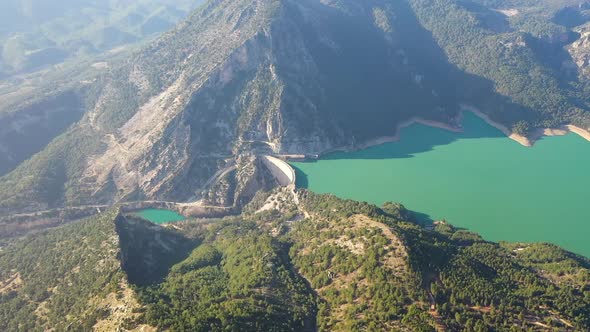 Green Kanyon in a Green Forest Filmed on a Drone alt