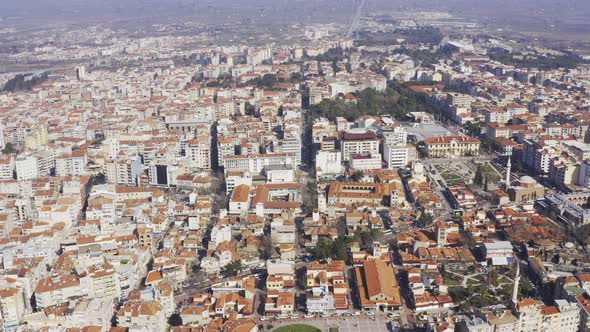 City And Roofs Aerial View