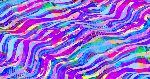Looped 4k animation. Abstract colorful chill background