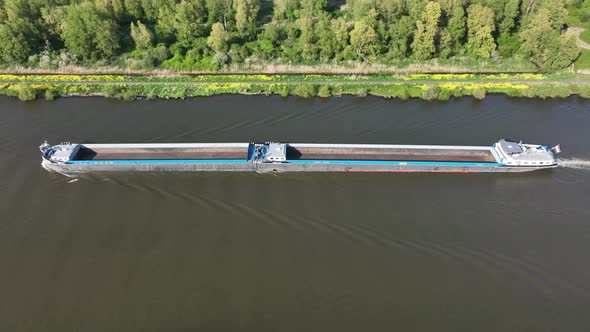 Inland Shipping Logistics Transportation of Goods Over Water Way Infrastructure in the Netherlands alt