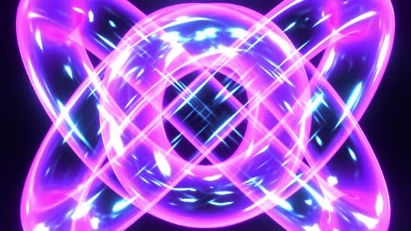 Bright Colorful Energy Portal Motion Graphics Background