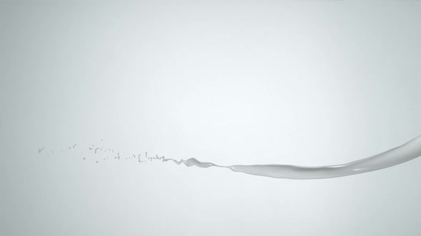 White paint splash in the air, Slow Motion alt