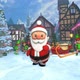 Santa dancing in a Christmas village - VideoHive Item for Sale