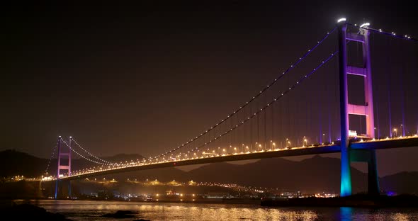 Tsing ma bridge at night alt