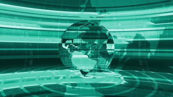 Cyan Color Technology News Background alt