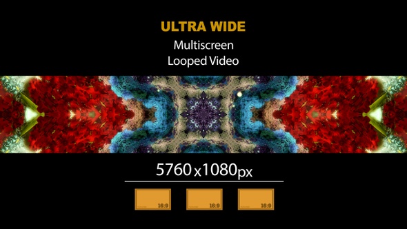Ultra Wide HD Luxury Magic Garden Hall Mirror 02