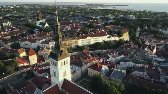 Air View of Tallinn Old Town 3