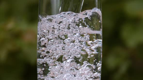 Water being poured into Glass, Slow Motion