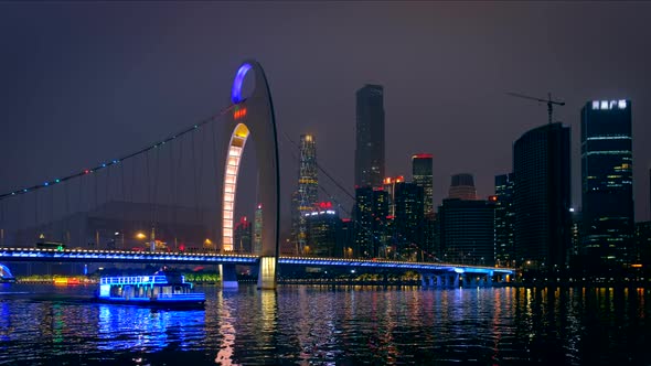 Guangzhou Skyscrapers Skyline, China. alt