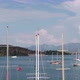 Mountains Sea Boats And Marina Aerial View - VideoHive Item for Sale