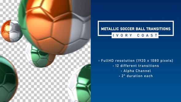 Metallic Soccer Ball Transitions - Ivory Coast
