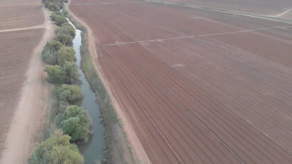 River Amazing drone aerial shot north of israel 4k