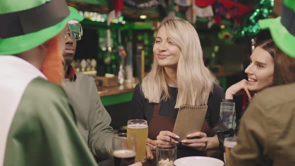 Pretty Waitress In Irish Pub alt