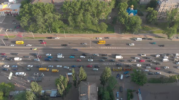 Cityscape Traffic Jams Aerial alt