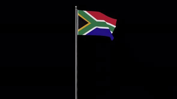 South Africa Small Flag Pole Loops With Alpha alt