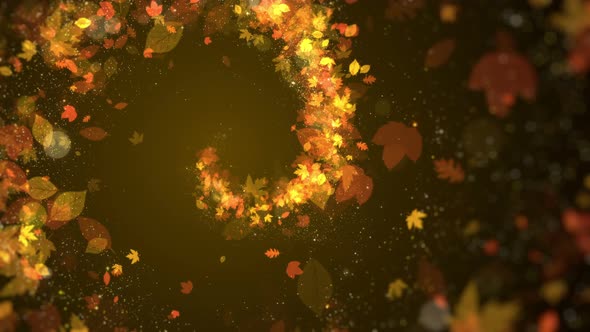 Autumn Particle Background