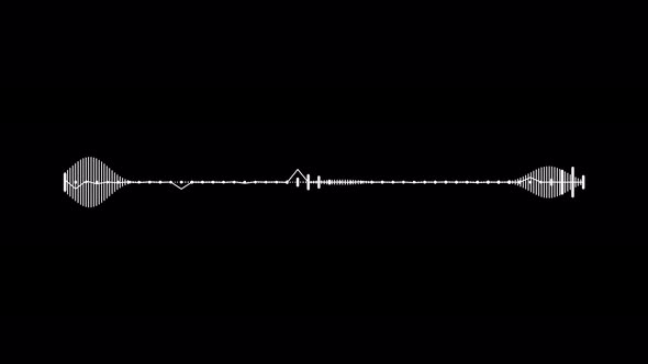 Animation White Audio Frequency Waveform Spectrum alt