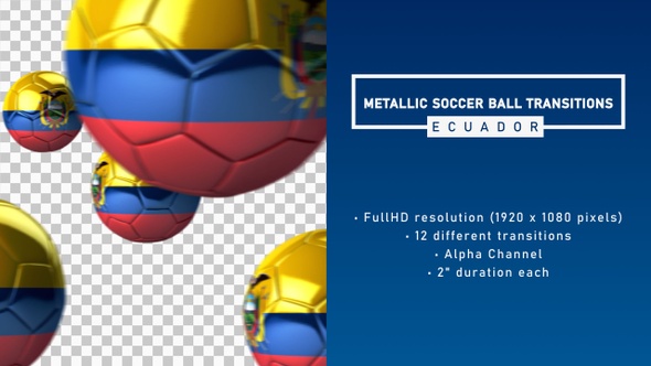 Metallic Soccer Ball Transitions - Ecuador