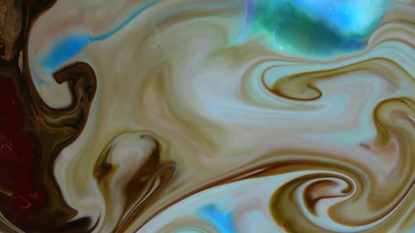 Abstract Paint Spreads And Swirling Texture 151