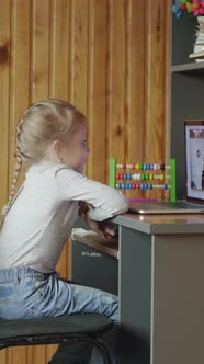 Girl On Distance Learning alt