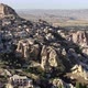 Aerial view of Pigeon Valley and Uchisar village and castle at Cappadocia, Turkey - VideoHive Item for Sale