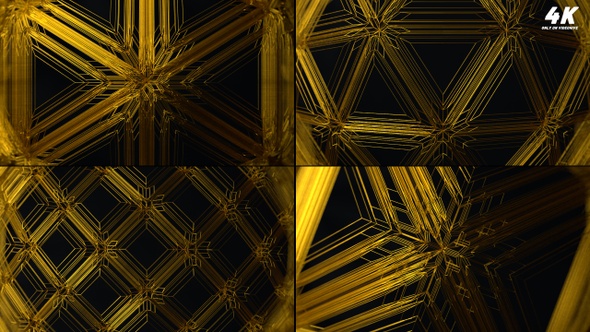 Abstract Gold Line Background