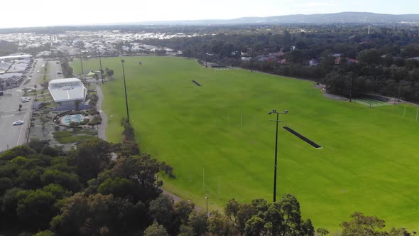 Aerial View of a Sports Training Park in Australia