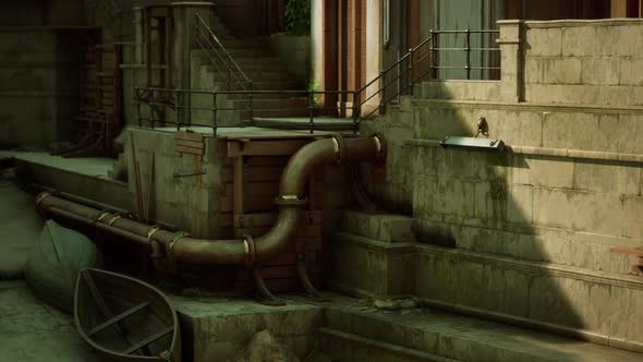 Beautiful Romantic Old Town During Sunny Day alt