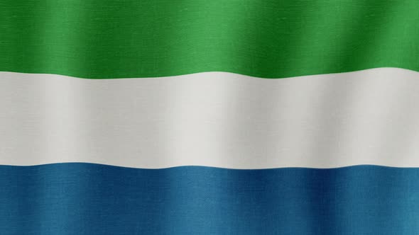 The National Flag of Sierra Leone