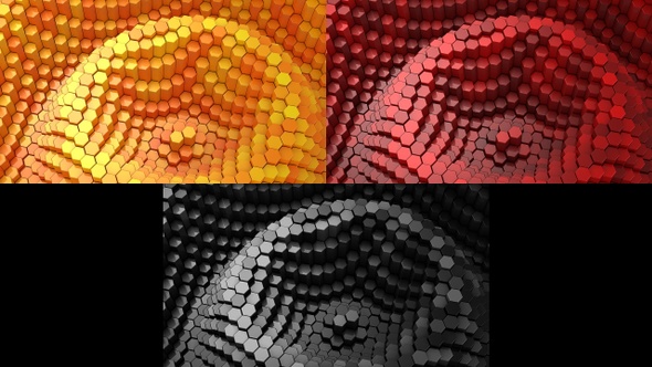 Hexagons Form A Wave alt