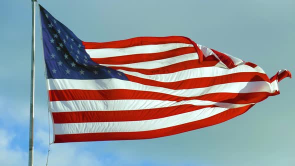 USA American Flag Waving - SLOW MOTION,  Video