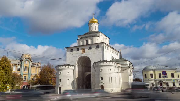 Golden gate in Vladimir. Golden Ring Of Russia.