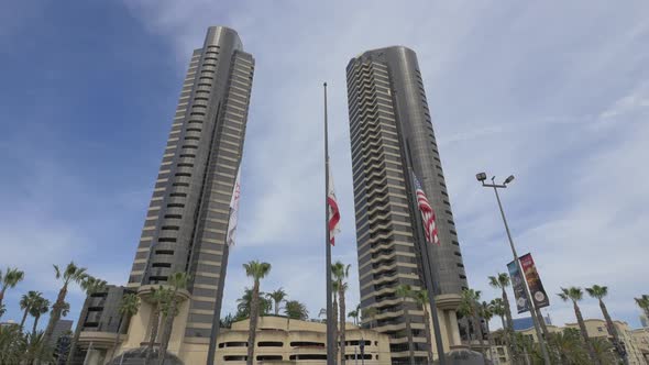 Two modern high rise condo towers alt