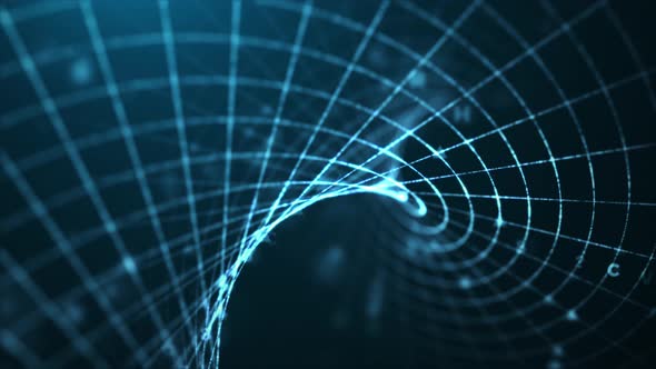 Abstract Technology ABC Blue Background alt